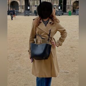 Sezane Scott Trench in Camel